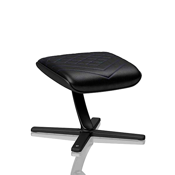 Noblechairs cuero PU negro  azul  Reposapiés Noblechairs cuero PU negro  azul  Reposapiés