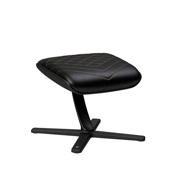 Noblechairs cuero PU negro  dorado  Reposapiés Noblechairs cuero PU negro  dorado  Reposapiés