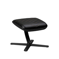 Noblechairs cuero PU negro dorado Reposapiés Noblechairs cuero PU negro dorado Reposapiés