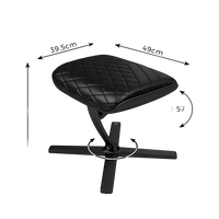 Noblechairs cuero PU negro Reposapiés Noblechairs cuero PU negro Reposapiés