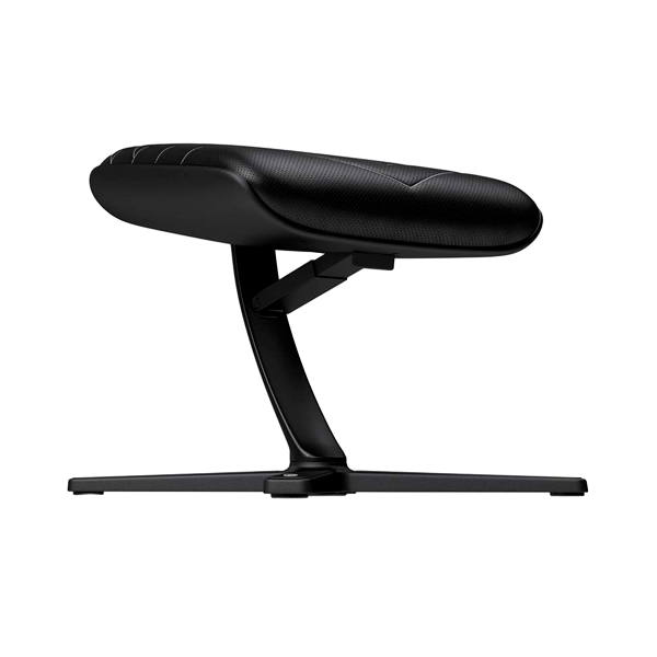 Noblechairs cuero PU negro  blanco  Reposapiés Noblechairs cuero PU negro  blanco  Reposapiés