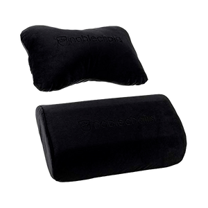 Noblechair set lumbar y cervical negro Cojin Noblechair set lumbar y cervical negro Cojin