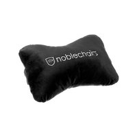 Noblechair set lumbar y cervical negro blanco Cojin Noblechair set lumbar y cervical negro blanco Cojin