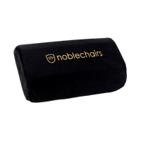 Noblechair set lumbar y cervical negro  dorado  Cojin