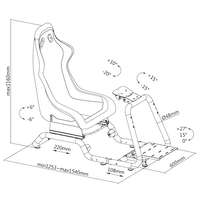 OPLITE GTR Racing Cockpit Black  Silla
