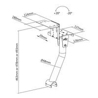 OPLITE Gear Shift  Hand Brake Holder  Soporte cambio de marchas y freno de mano