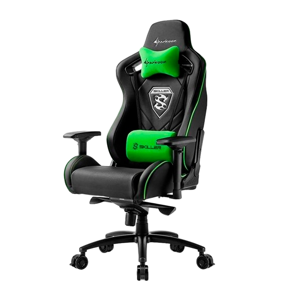 Sharkoon Skiller SGS4 negra verde Silla Sharkoon Skiller SGS4 negra verde Silla