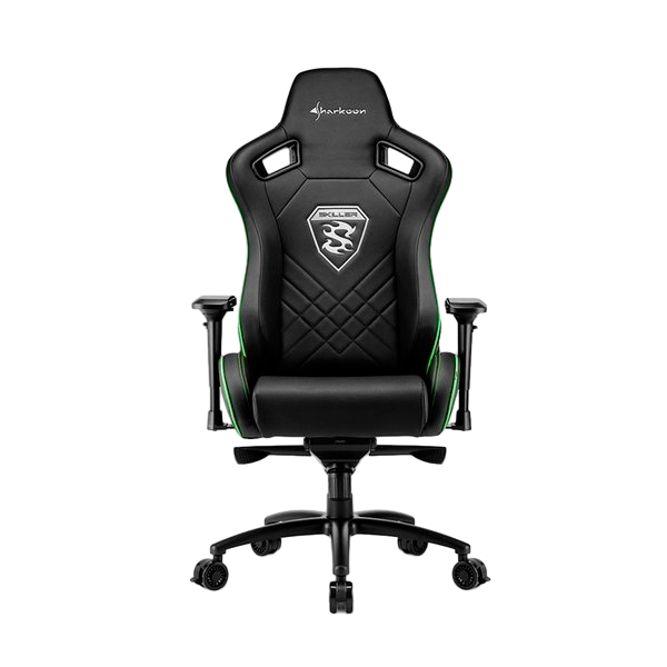 Sharkoon Skiller SGS4 negra verde Silla Sharkoon Skiller SGS4 negra verde Silla