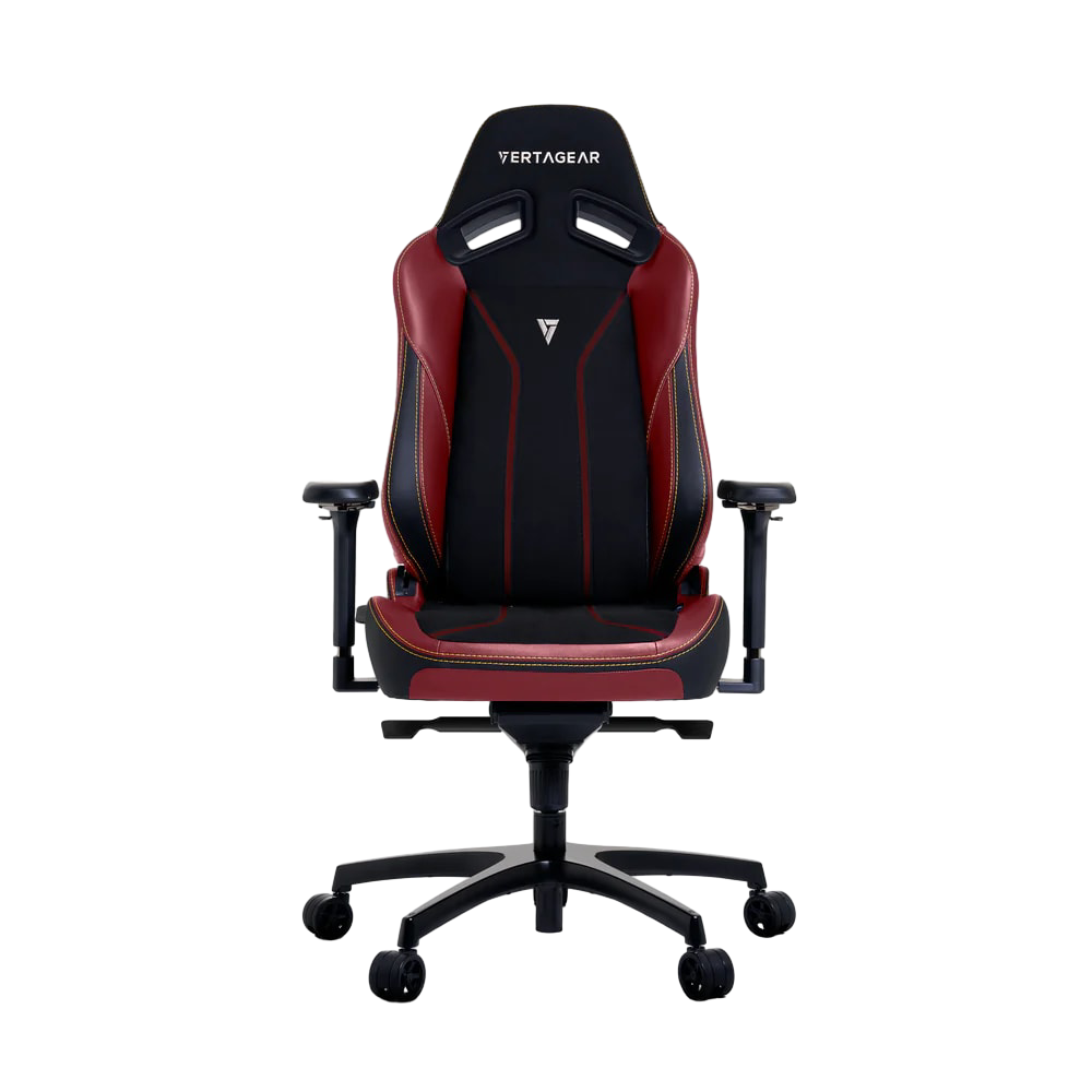 Vertagear PL6800 Rojo Borgoña | Silla Ergonómica Reclinable Ajuste Lumbar Reposabrazos 4D