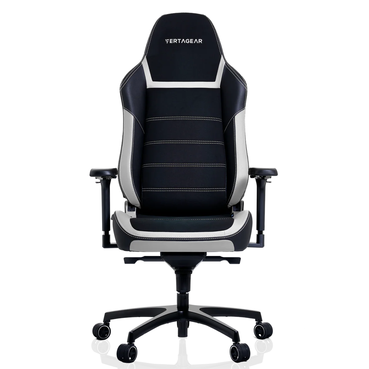 Vertagear PL6800 Negro / Blanco | Silla Ergonómica Reclinable Ajuste Lumbar Reposabrazos 4D