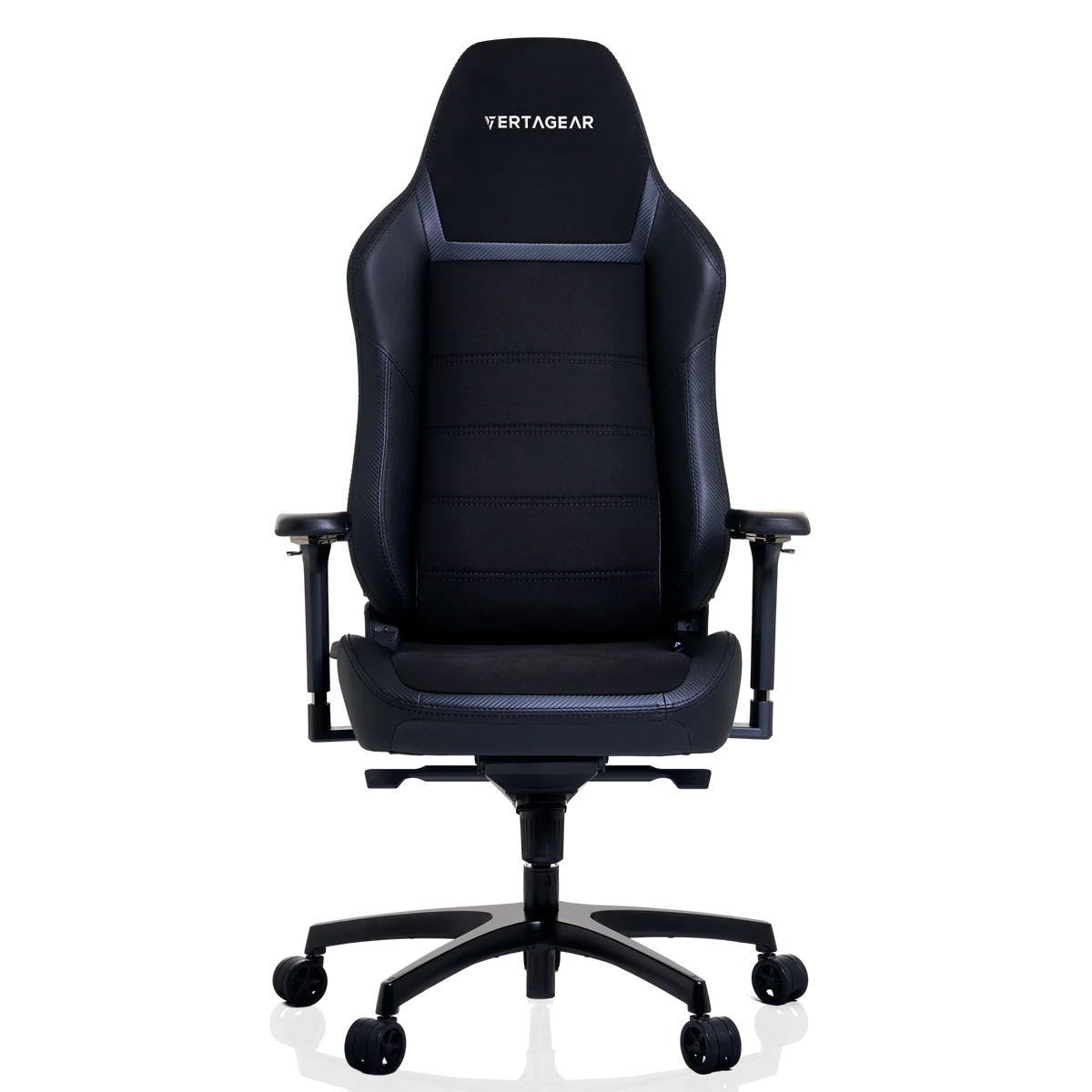 Vertagear PL6800 Negra Carbón | Silla Ergonómica Reclinable Ajuste Lumbar Reposabrazos 4D