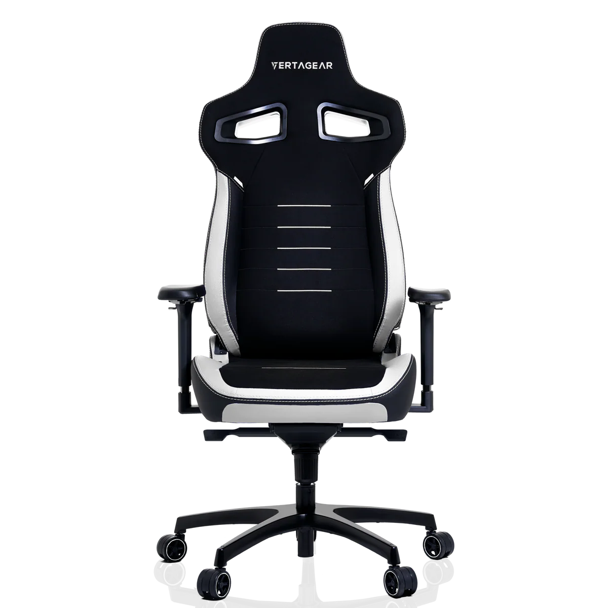 Vertagear PL4800 Negro / Blanco | Silla Ergonómica Reclinable Ajuste Lumbar Reposabrazos 4D
