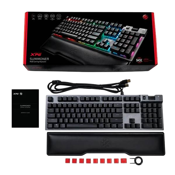 XPG Summoner cherry MX Speed Silver RGB  Teclado XPG Summoner cherry MX Speed Silver RGB  Teclado