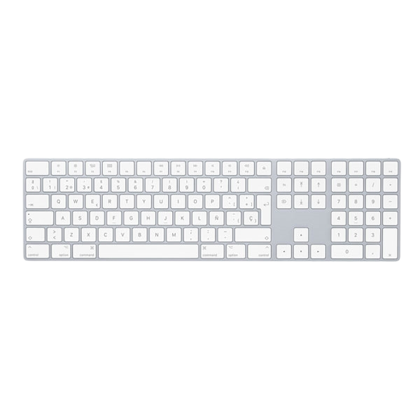 Apple Magic Keyboard plata con teclado numérico Teclado Apple Magic Keyboard plata con teclado numérico Teclado