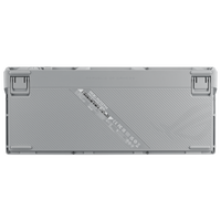 ASUS ROG Azoth Moonlight White 75 Teclado mecánico Inalámbrico Switches ROG NX Snow Hotswappable Pantalla OLED Gasket Mount PBT DoubleShot