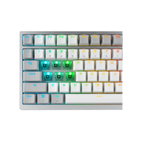 ASUS ROG Azoth Moonlight White 75 Teclado mecánico Inalámbrico Switches ROG NX Snow Hotswappable Pantalla OLED Gasket Mount PBT DoubleShot