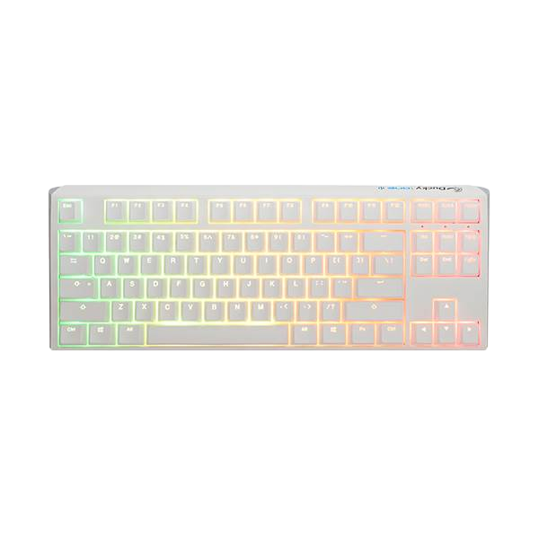 Ducky ONE 3 Classic TKL Pure White Hotswappable MXBlue RGB PBT Teclado Ducky ONE 3 Classic TKL Pure White Hotswappable MXBlue RGB PBT Teclado