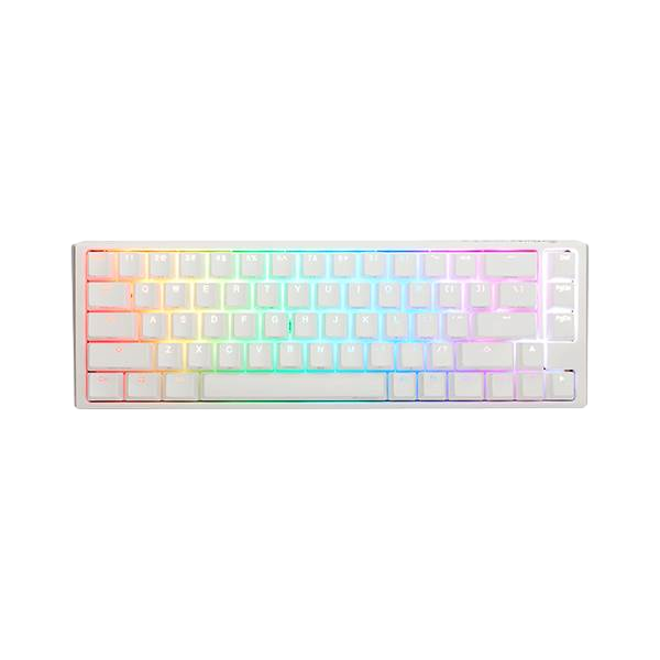 Ducky ONE 3 Classic SF 65 Pure White Hotswappable MXRed RGB PBT  Teclado Ducky ONE 3 Classic SF 65 Pure White Hotswappable MXRed RGB PBT  Teclado