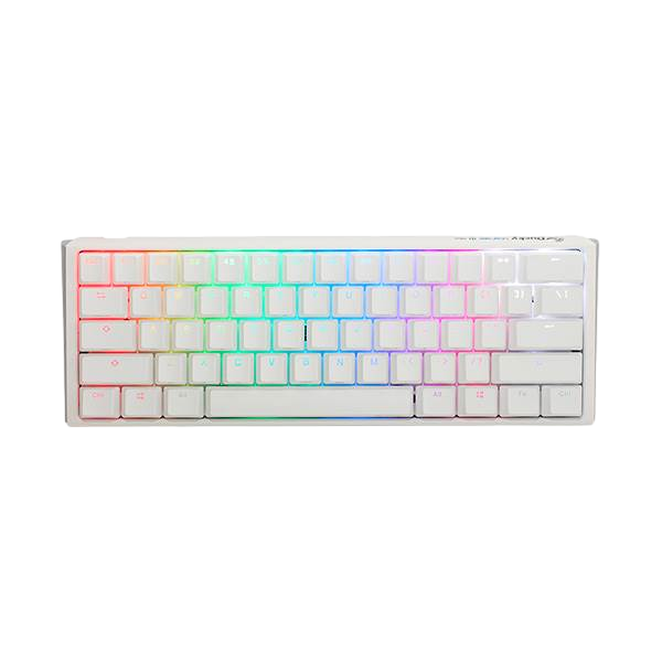 Ducky ONE 3 Classic Mini 60 Pure White Hotswappable MXClear RGB PBT Teclado Ducky ONE 3 Classic Mini 60 Pure White Hotswappable MXClear RGB PBT Teclado