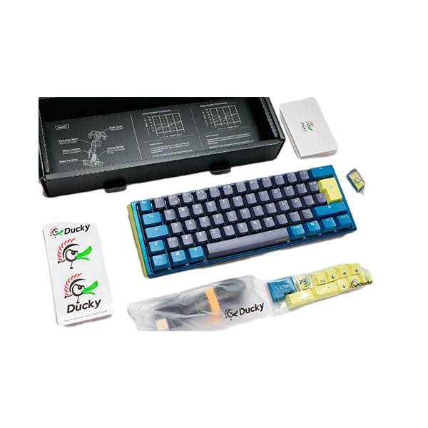 Ducky One 3 Daybreak Mini 60 Hotswappable MXBlue RGB PBT  Teclado Ducky One 3 Daybreak Mini 60 Hotswappable MXBlue RGB PBT  Teclado