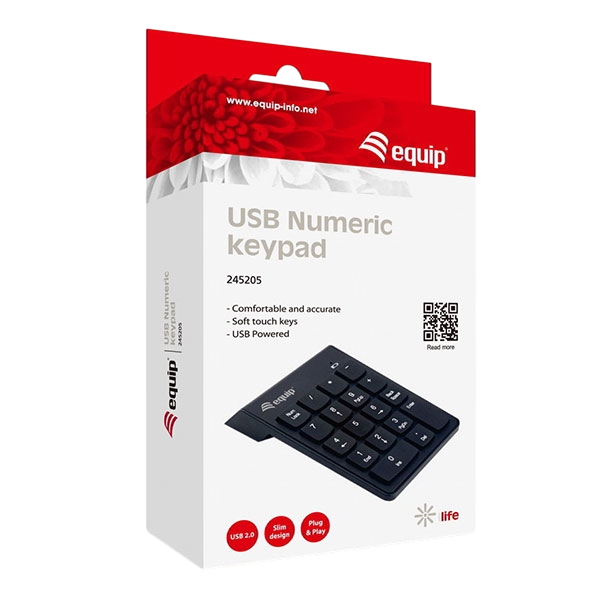 Equip teclado numerico USB negro  Teclado Equip teclado numerico USB negro  Teclado