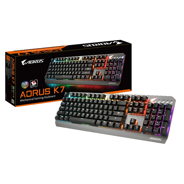 Gigabyte Aorus K7 Cherry MX Red RGB  Teclado Gigabyte Aorus K7 Cherry MX Red RGB  Teclado