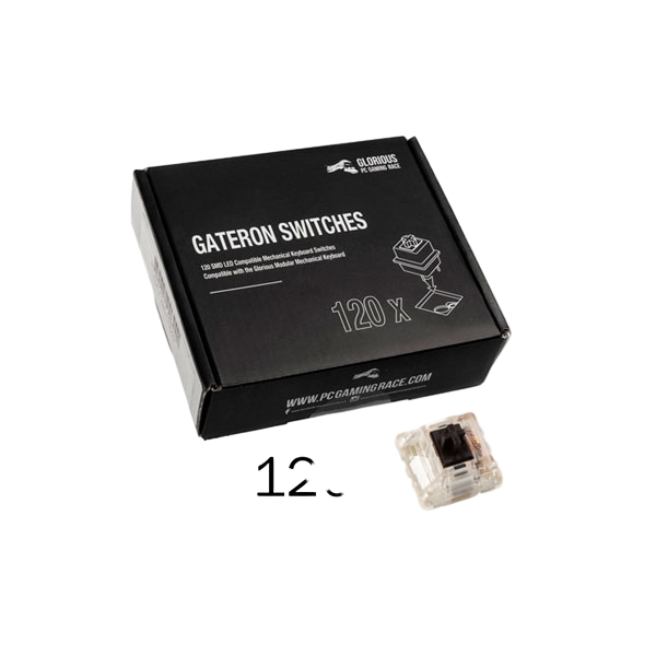 Glorious PC Gaming Race Pack 120 Switches Gateron Black Glorious PC Gaming Race Pack 120 Switches Gateron Black