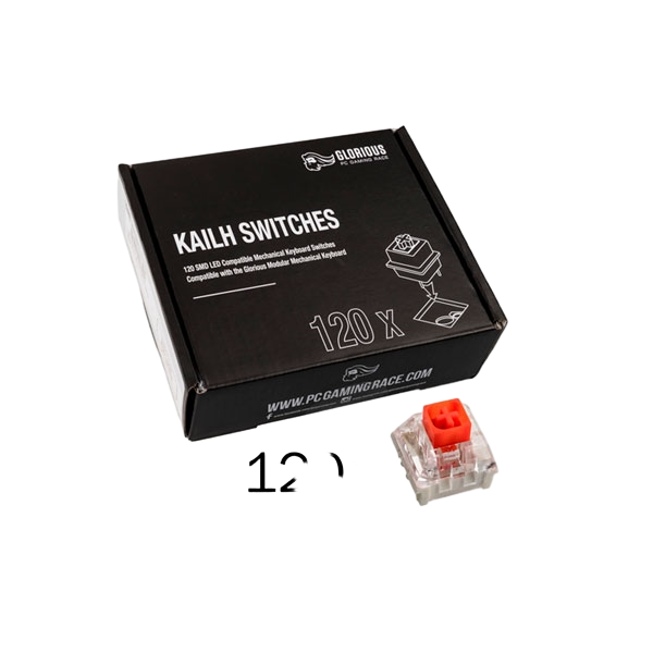 Glorious PC Gaming Race Pack 120 Switches Kailh Box Red Glorious PC Gaming Race Pack 120 Switches Kailh Box Red