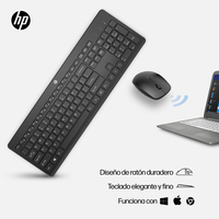 HP 230  Teclado y Ratón Inalámbrico Silencioso Negro