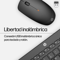 HP 230  Teclado y Ratón Inalámbrico Silencioso Negro