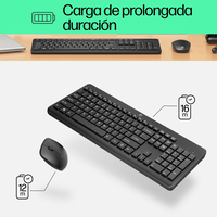 HP 230  Teclado y Ratón Inalámbrico Silencioso Negro