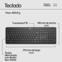 HP 230  Teclado Inalámbrico Silencioso Full Size