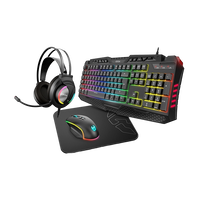 Krom Kritic combo gaming Teclado Auriculares Ratón Alfombrilla Pack Periféricos Krom Kritic combo gaming Teclado Auriculares Ratón Alfombrilla Pack Periféricos