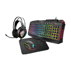 Krom Kritic combo gaming Teclado  Auriculares  Ratón  Alfombrilla  Pack Periféricos
