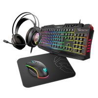 Krom Kritic combo gaming Teclado Auriculares Ratón Alfombrilla Pack Periféricos Krom Kritic combo gaming Teclado Auriculares Ratón Alfombrilla Pack Periféricos