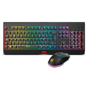 Krom Kabala Wireless RGB Gaming  Teclado y Ratón inalámbrico Switches membrana AntiGhosting