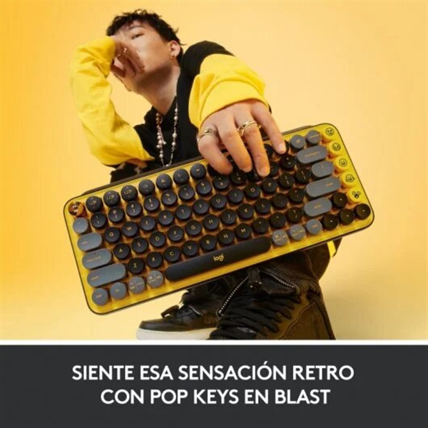 Logitech POP Keys Mecánico Inalámbrico Blast  Teclado Logitech POP Keys Mecánico Inalámbrico Blast  Teclado