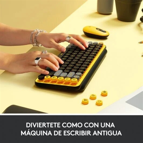 Logitech POP Keys Mecánico Inalámbrico Blast  Teclado Logitech POP Keys Mecánico Inalámbrico Blast  Teclado