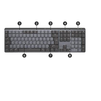 Logitech MX Mechanical Layout US MX Táctil Silencioso Grafito  Teclado mecánico