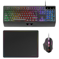 Mars Gaming MCP124 Combo 3 en 1 Teclado Ergonómico RGB Ratón Gaming Alfombrilla Pack Gaming Teclado Ratón y Alfombrilla Mars Gaming MCP124 Combo 3 en 1 Teclado Ergonómico RGB Ratón Gaming Alfombrilla Pack Gaming Teclado Ratón y Alfombrilla