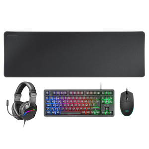 Mars Gaming MCPRGB3 Combo 4 en 1 Teclado TKL HMech RED Ratón Gaming RGB Alfombrilla XXL Auriculares RGB Pack Gaming Periféricos Mars Gaming MCPRGB3 Combo 4 en 1 Teclado TKL HMech RED Ratón Gaming RGB Alfombrilla XXL Auriculares RGB Pack Gaming Periféricos