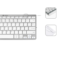 Subblim Combo Dynamic Compact Silver  Kit Teclado y Ratón