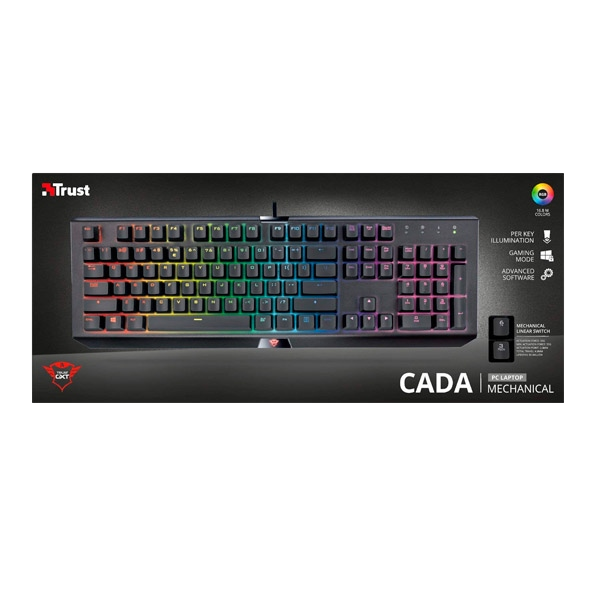 Trust GXT 890 Cada RGB mecánico rojo Teclado Trust GXT 890 Cada RGB mecánico rojo Teclado