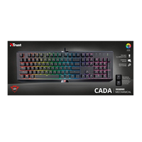 Trust GXT 890 Cada RGB mecánico rojo  Teclado