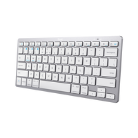 Trust Basics Bluetooth Plata  Teclado inalámbrico Ultrafino Compatible PC Mac y Smart TV