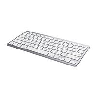 Trust Basics Bluetooth Plata  Teclado inalámbrico Ultrafino Compatible PC Mac y Smart TV