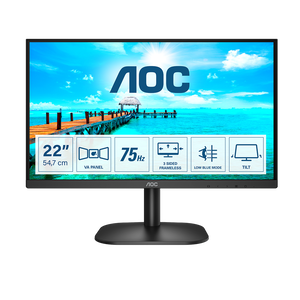 Monitor AOC 22B2H 215 Full HD VA 75 Hz 4 ms HDMI
