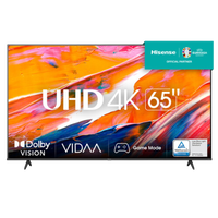 HISENSE 65 TV 65A6K UHD 4K Smart TV de 65 Pulgadas Dolby Vision Modo Juego Plus DTS Virtual X Control por Voz televisor 2023 HISENSE 65 TV 65A6K UHD 4K Smart TV de 65 Pulgadas Dolby Vision Modo Juego Plus DTS Virtual X Control por Voz televisor 2023