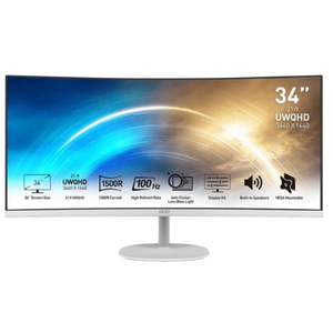 MSI MP341CQW 34 UWQHD 100Hz Curvo Blanco  Monitor
