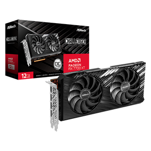 Asrock Radeon RX 7700 XT Challenger OC 12GB GDDR6 Tarjeta Gráfica AMD Asrock Radeon RX 7700 XT Challenger OC 12GB GDDR6 Tarjeta Gráfica AMD